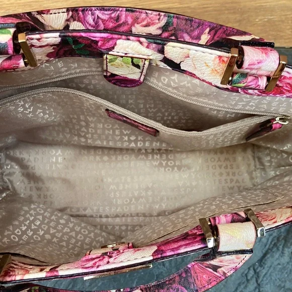 Kate Spade Floral Pink Tote Bag - Picture 3 of 8